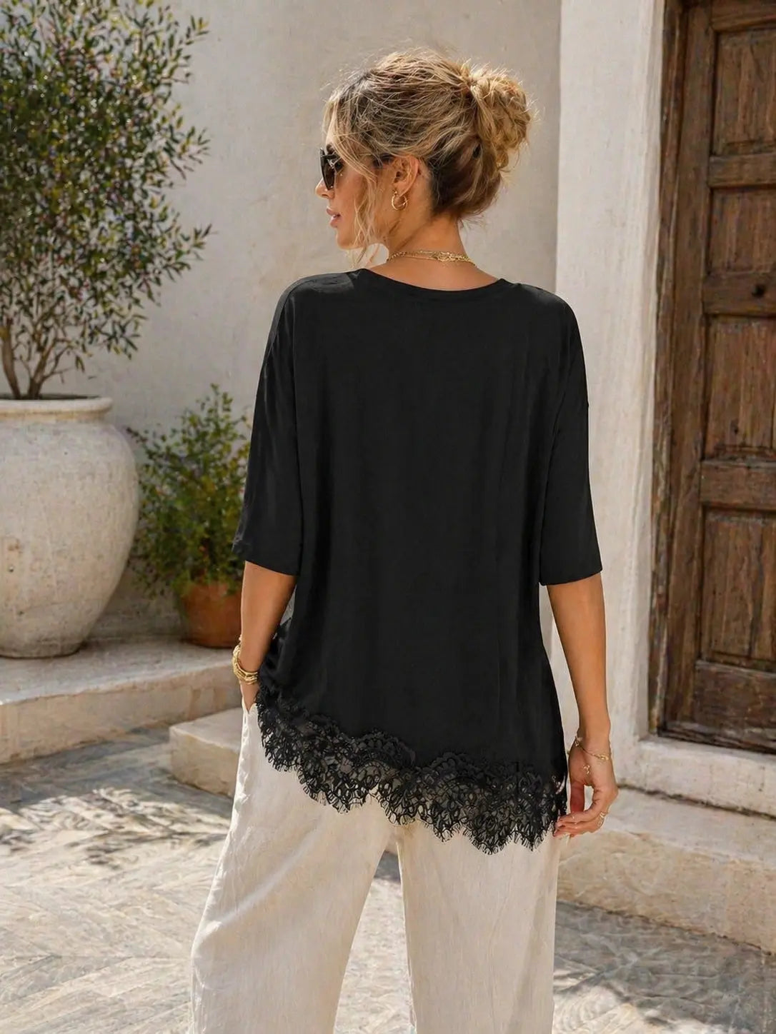 Women's Chic Light Fabric Tunic Tee 