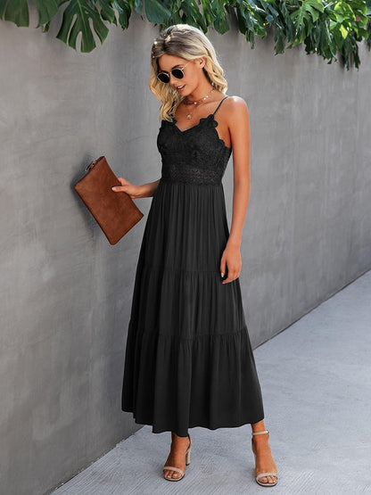 Women's Lace Maxi Dress Summer Vacation 