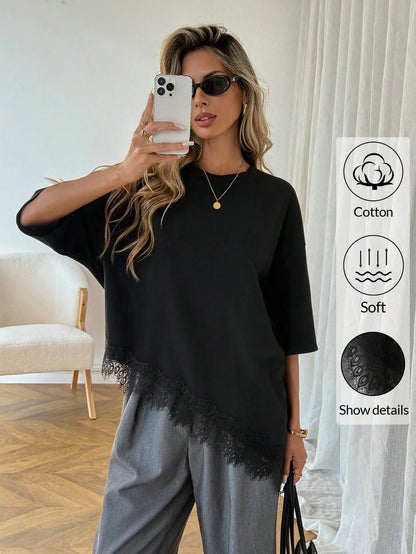 Women's Chic Light Fabric Tunic Tee 