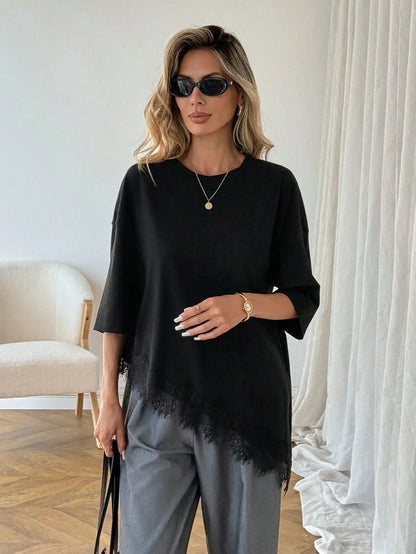 Women's Chic Light Fabric Tunic Tee 