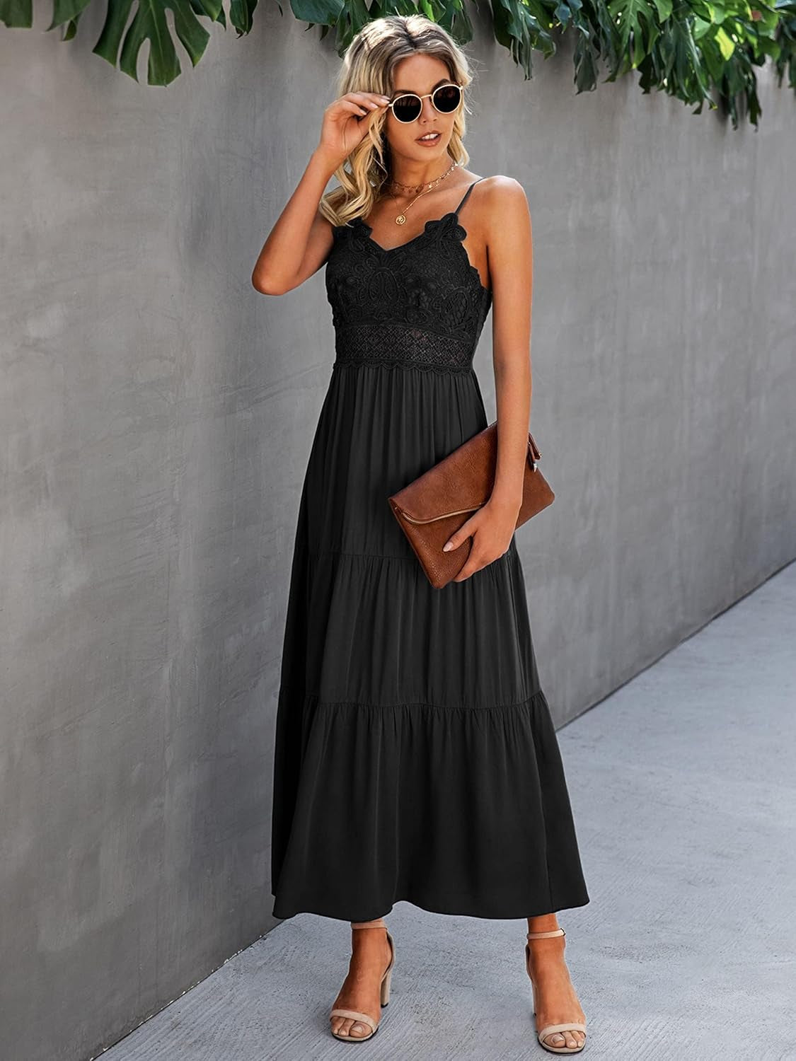 Women's Lace Maxi Dress Summer Vacation 