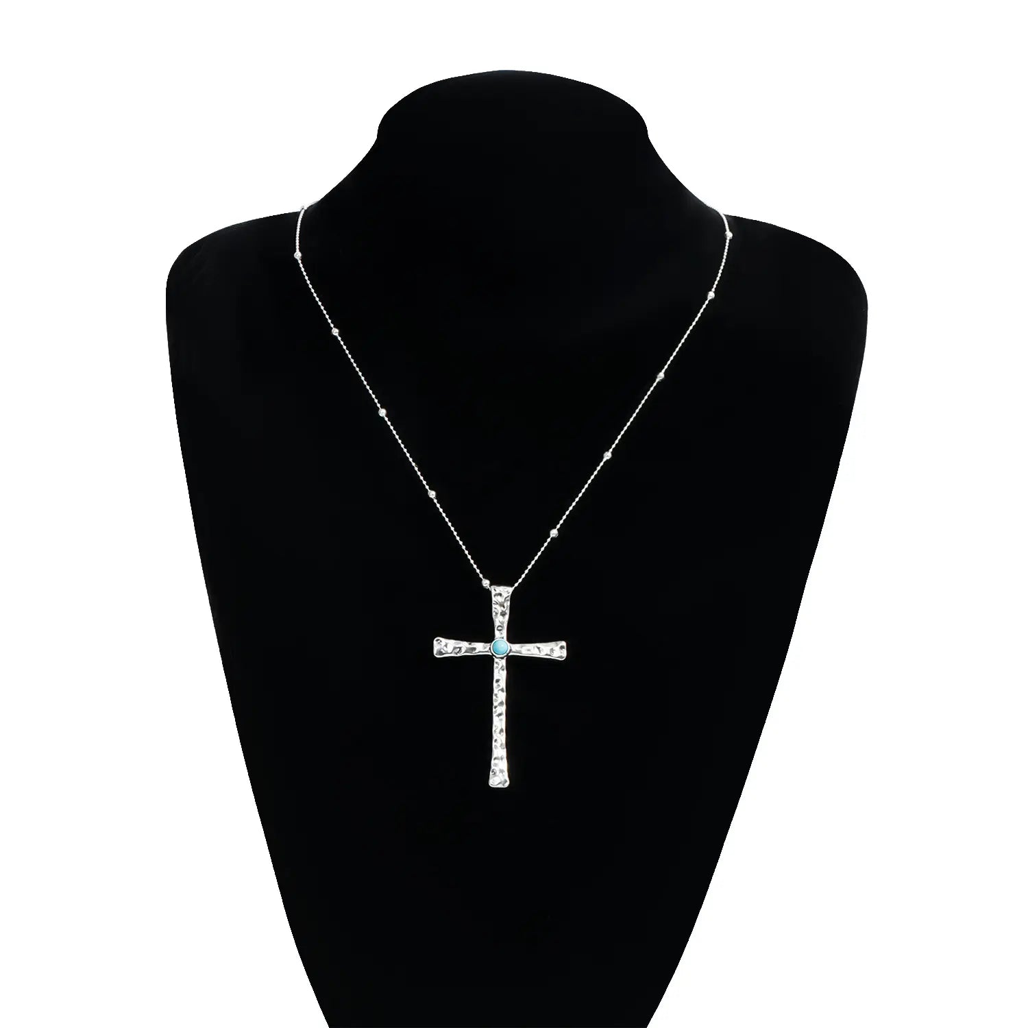 Elegant Women's Vintage Turquoise Pendant Necklace 