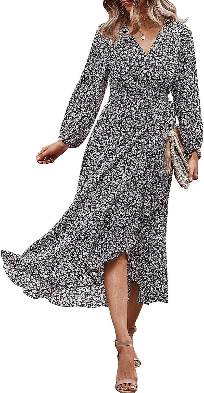 Women's Vintage Maxi Dress High Split