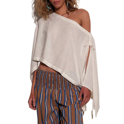 Women's Versatile Cape Tops Casual Vacation Outfits