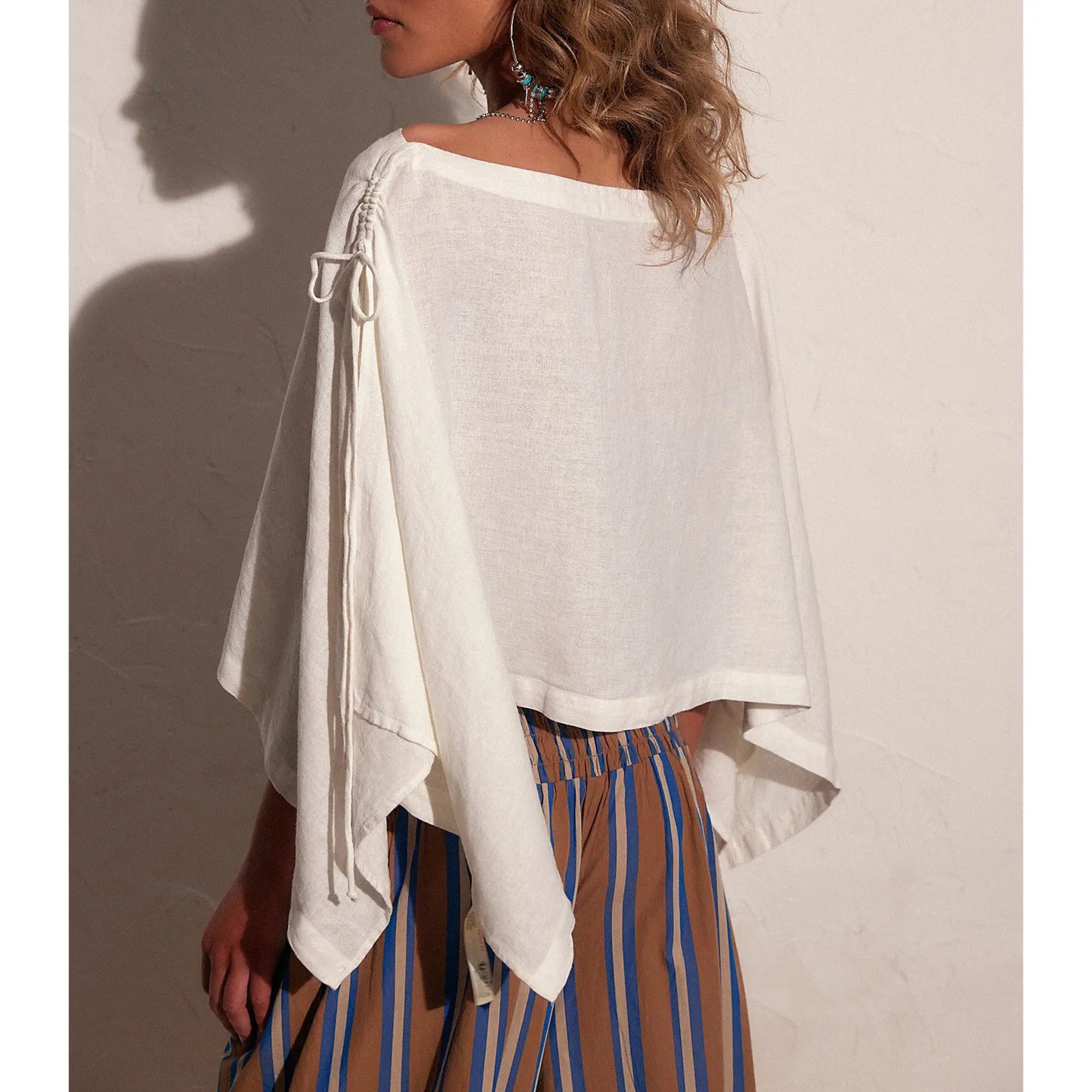 Women's Versatile Cape Tops Casual Vacation Outfits