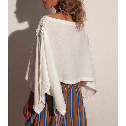 Women's Versatile Cape Tops Casual Vacation Outfits