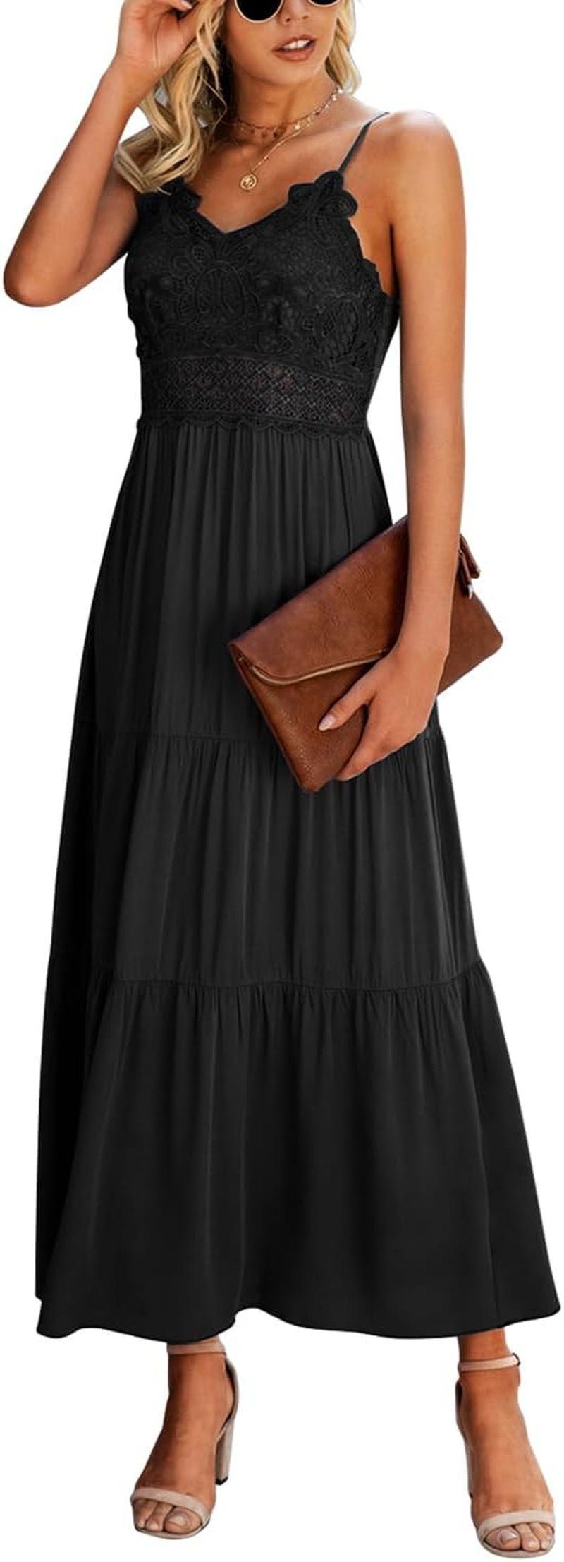 Women's Lace Maxi Dress Summer Vacation 