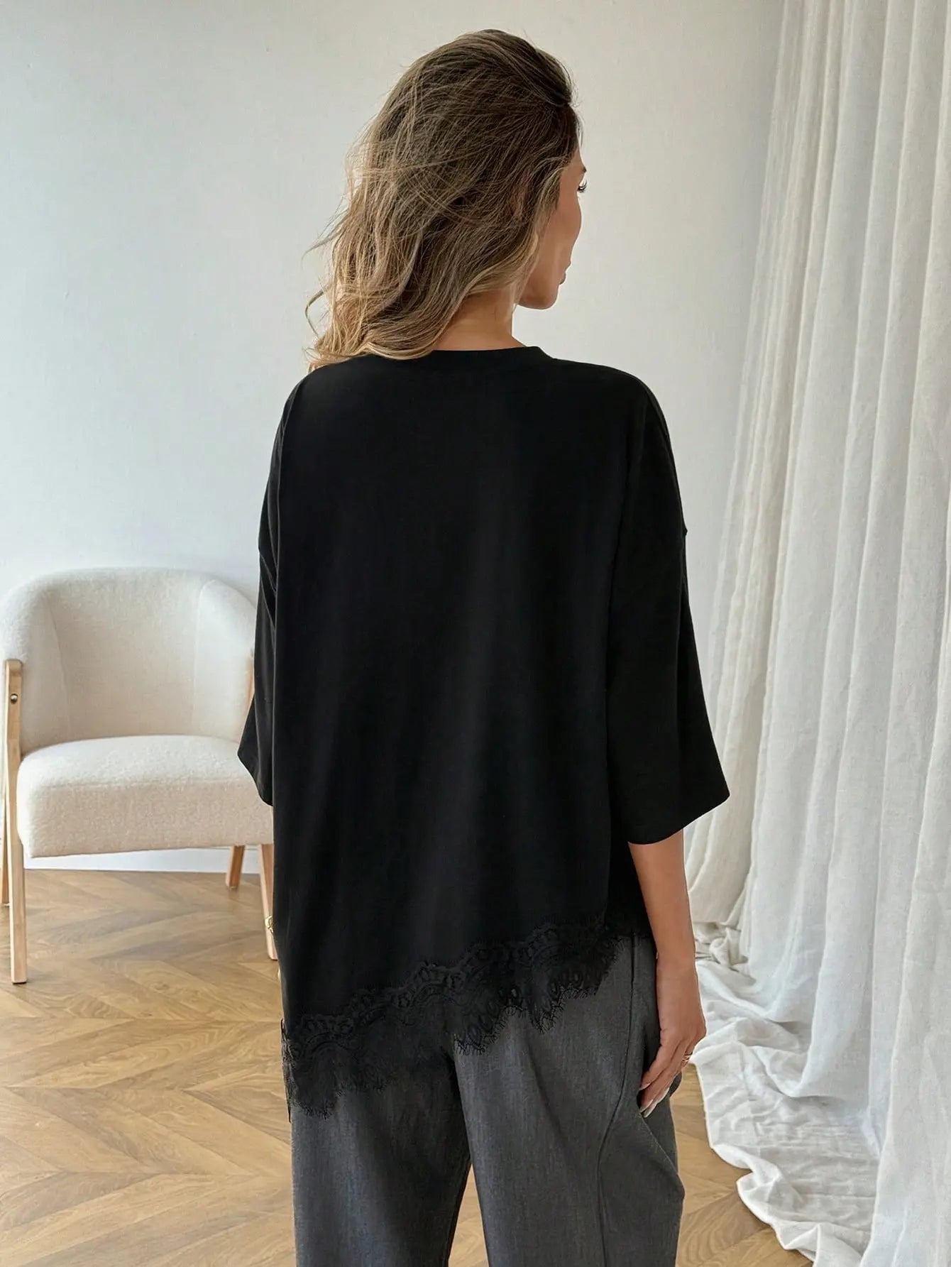 Women's Chic Light Fabric Tunic Tee 